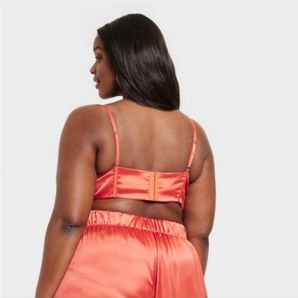 NWT Black History Month Sammy B Orange Tie Front Bustier - Picture 3 of 13
